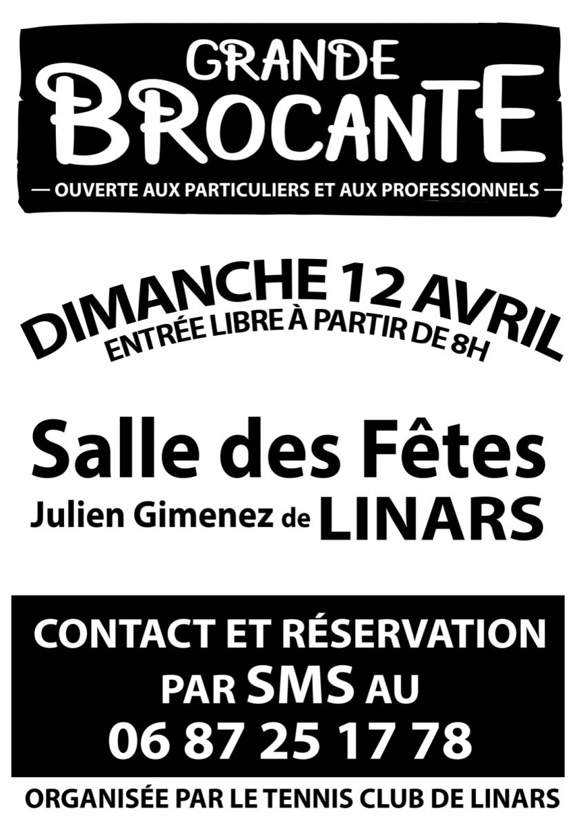 Brocante annuelle Tennis Club de Linars