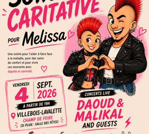 Concert caritatif pour Mélissa